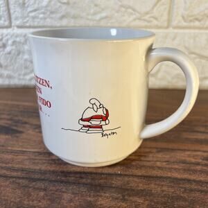 Sandra Boynton Funny Reindeer Names Mug • Santa Christmas Cartoon Vintage Cup